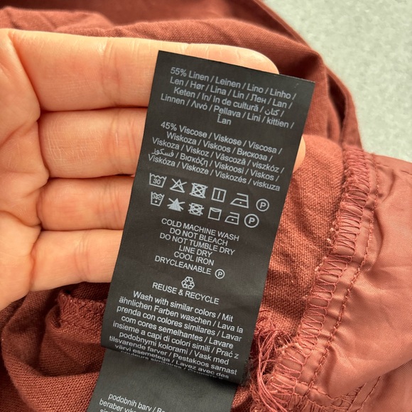 Vero Moda Sleeveless Wrap Jumpsuit Linen blend Waist Tie Women Large Office - Picture 9 of 13